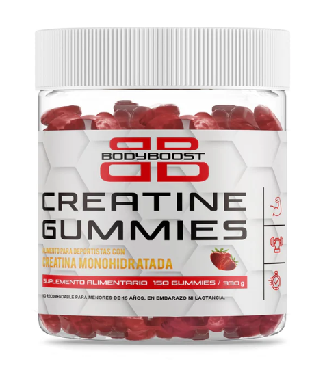 Gomitas de Creatina Monohidratada 150 unidades — Sabor Frutilla | Bodyboost